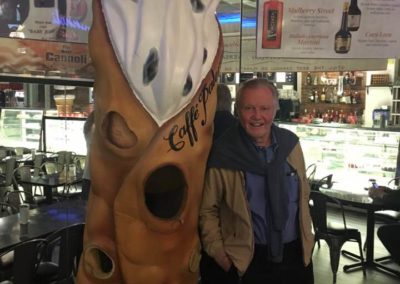 Jon Voight Visits Caffe Palermo Home Of The Cannoli King Baby John DeLutro Little Italy